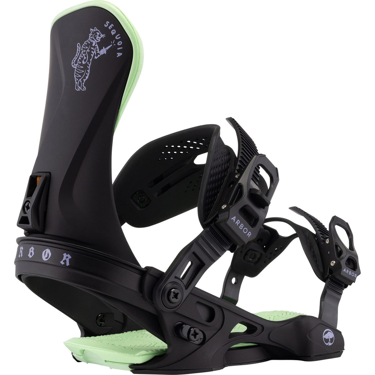 Arbor Sequoia Snowboard Bindings - Women's Black/Mint