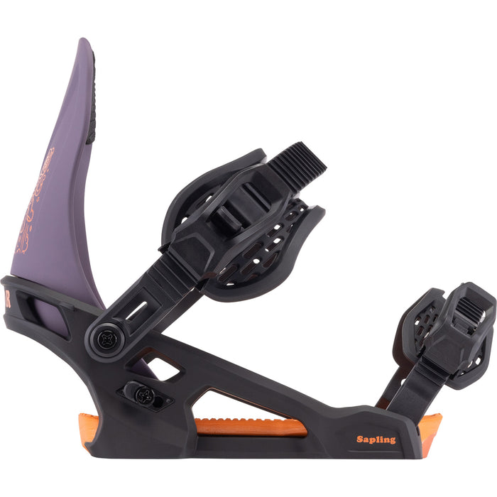 Arbor Sapling Snowboard Bindings - Kids' Black/Violet