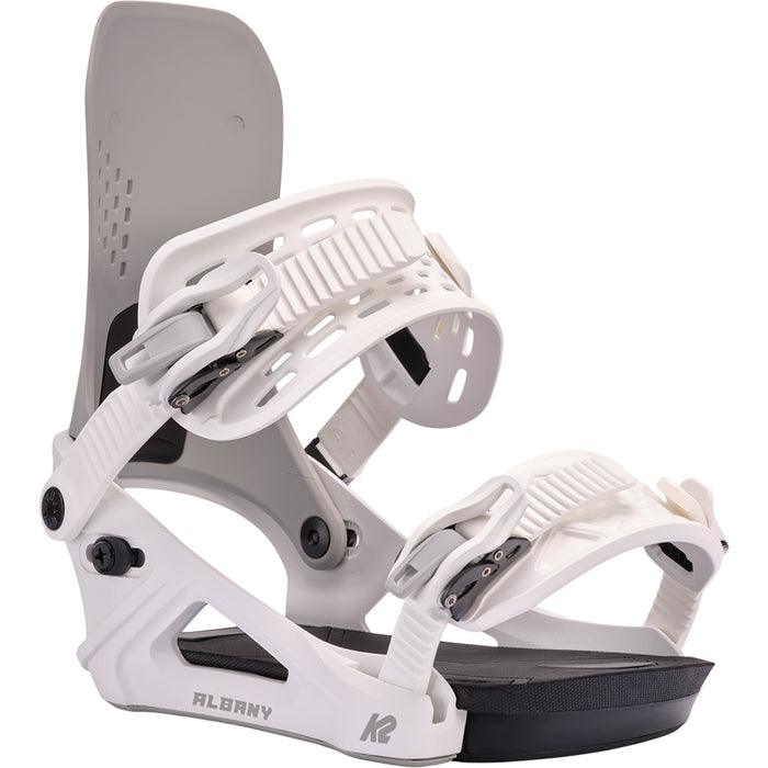 K2 Albany Snowboard Bindings - Women's 2025 White/Grey