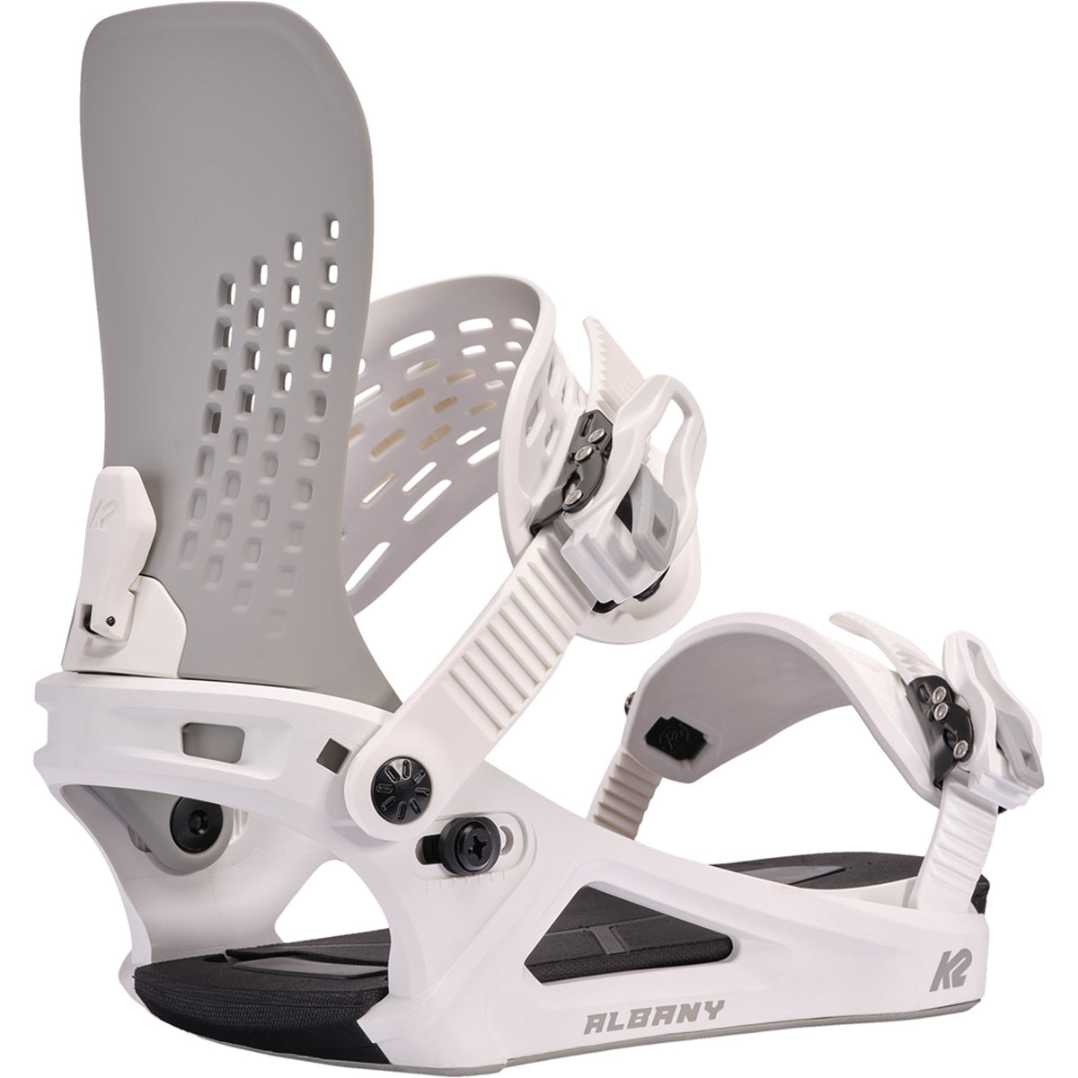 K2 Albany Snowboard Bindings - Women's 2025 White/Grey