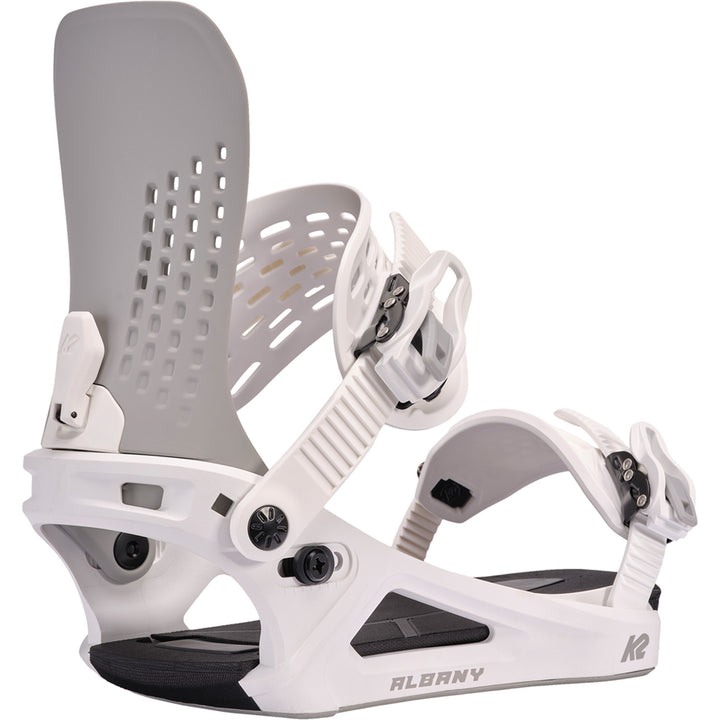 K2 Albany Snowboard Bindings - Women's 2025 White/Grey