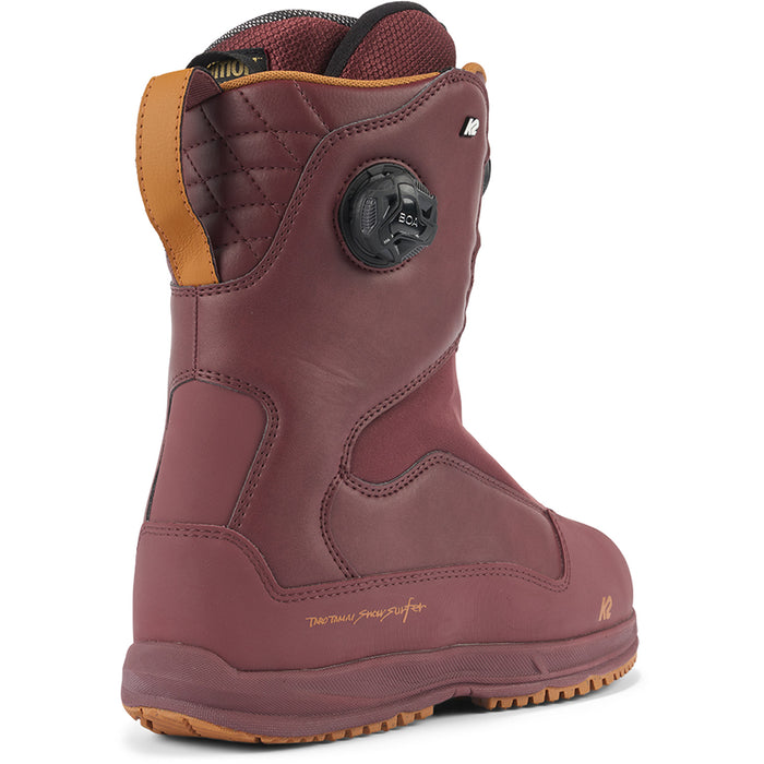 K2 Taro Tamai Snowsurfer Snowboard Boots 2024 Dark Red