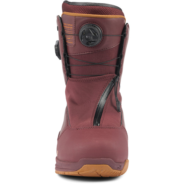 K2 Taro Tamai Snowsurfer Snowboard Boots 2024 Dark Red