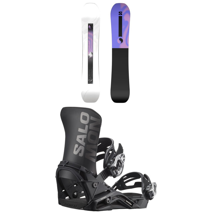 Salomon Bliss Snowboard + District Snowboard Bindings- Women's 2026