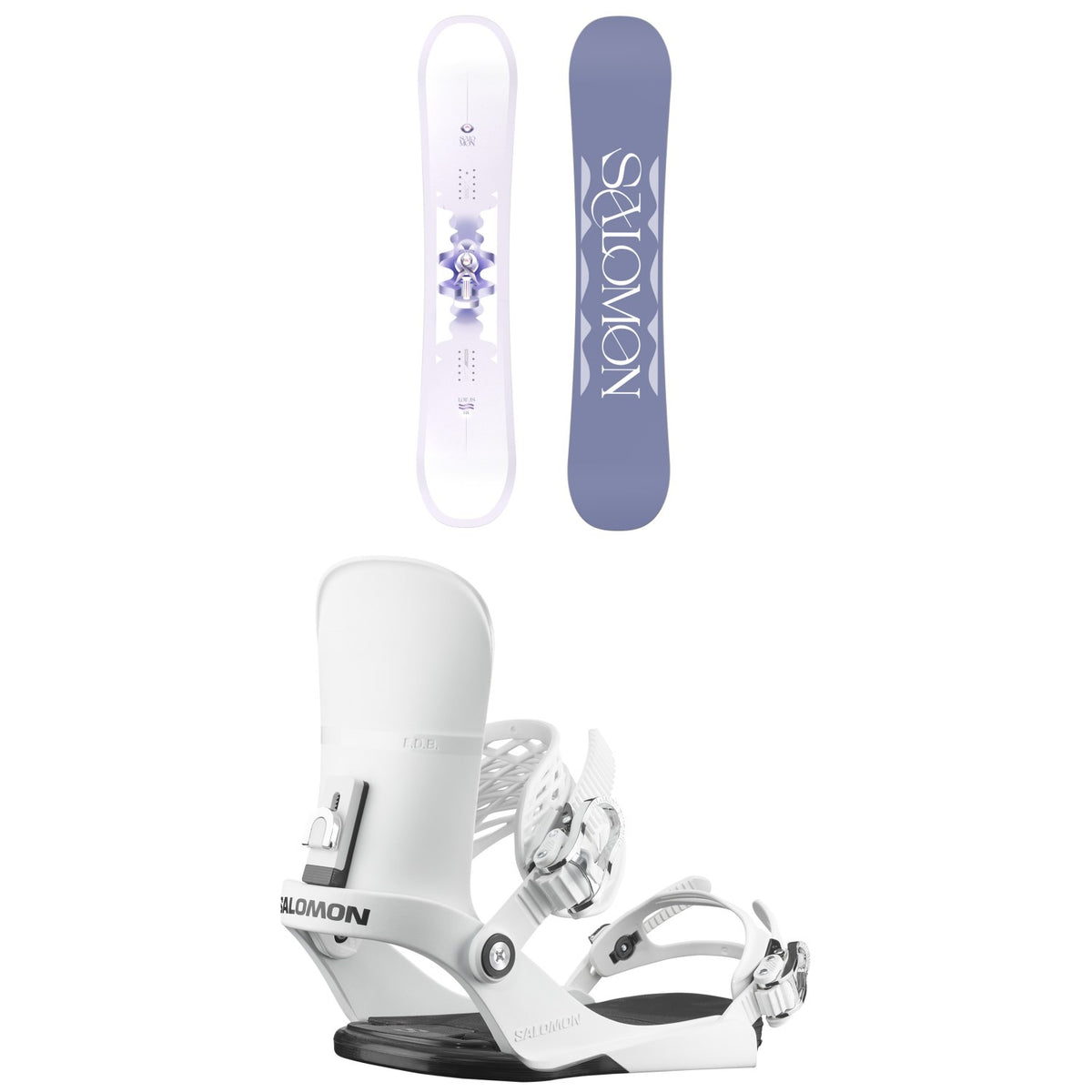 Salomon Lotus Snowboard + EDB Snowboard Bindings- Women's 2026
