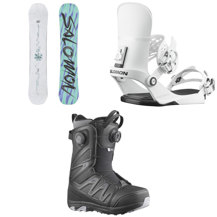 Salomon Oh Yeah Snowboard + EDB Snowboard Bindings + Ivy BOA SJ Snowboard Boots - Women's 2026