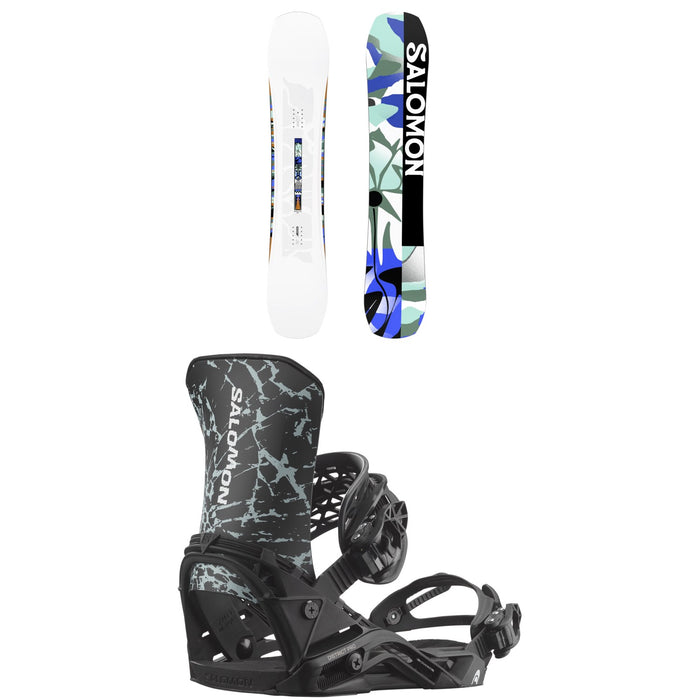 Salomon Rumble Fish Snowboard + District Pro Snowboard Bindings - Women's 2026