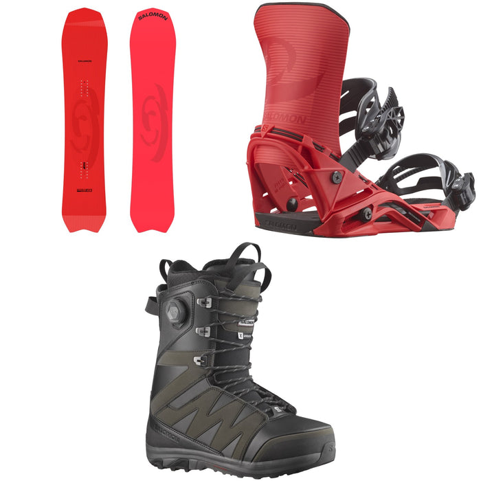 Salomon Dancehaul Snowboard + District Snowboard Bindings + X Approach Lace SJ Boa Snowboard Boots 2026