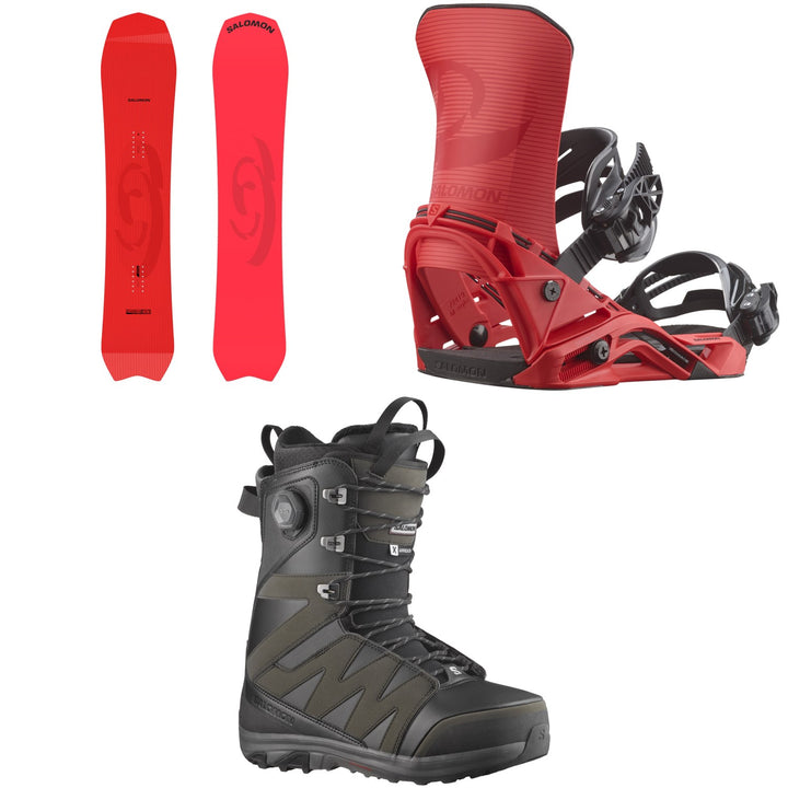 Salomon Dancehaul Snowboard + District Snowboard Bindings + X Approach Lace SJ Boa Snowboard Boots 2026