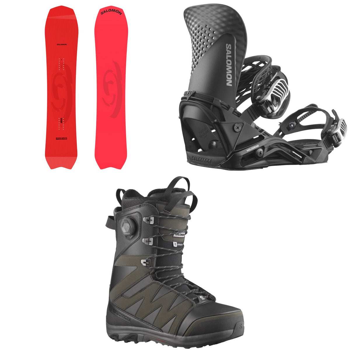 Salomon Dancehaul Snowboard + Hologram Snowboard Bindings  + X Approach Lace SJ Boa Snowboard Boots 2026