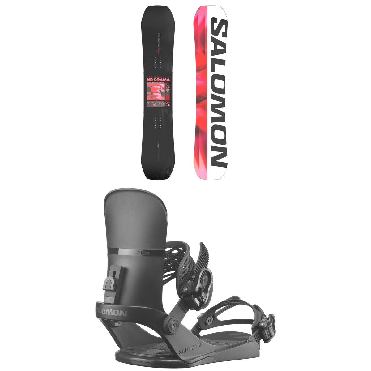 Salomon No Drama Snowboard + EDB Snowboard Bindings - Women's 2026
