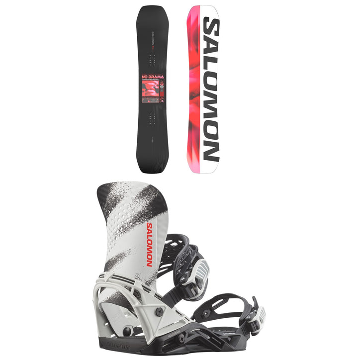 Salomon No Drama Snowboard + Hologram Snowboard Bindings  - Women's 2026