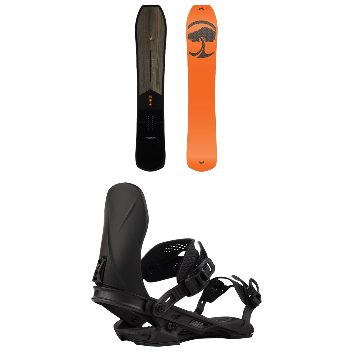 Arbor Carbon Coda Snowboard + Hemlock Snowboard Bindings 2026