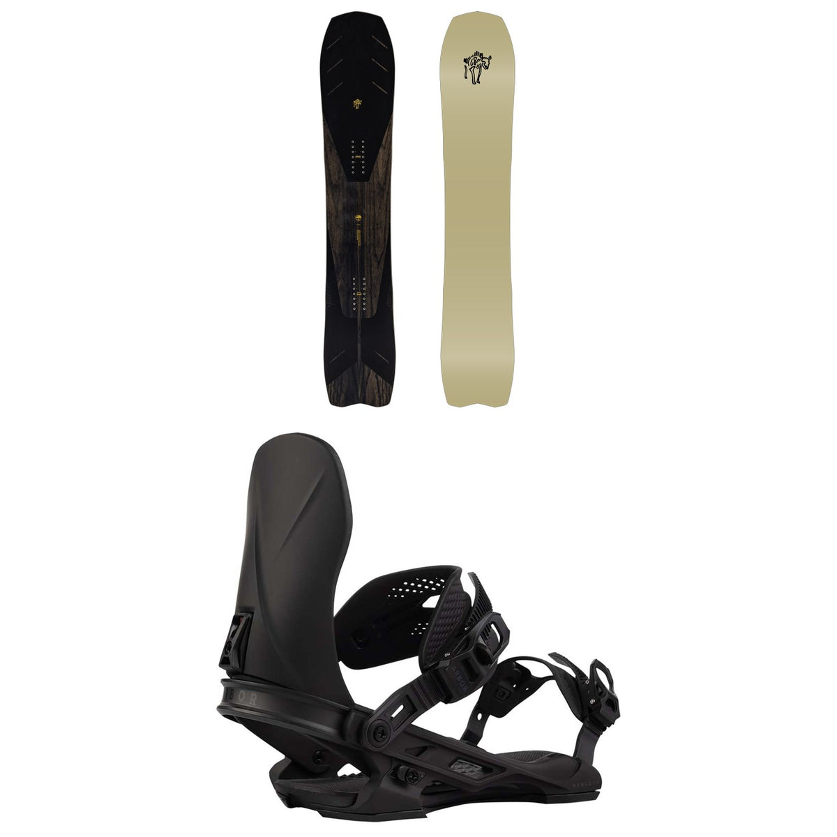 Arbor Bryan Iguchi Pro Snowboard + Hemlock Snowboard Bindings 2026