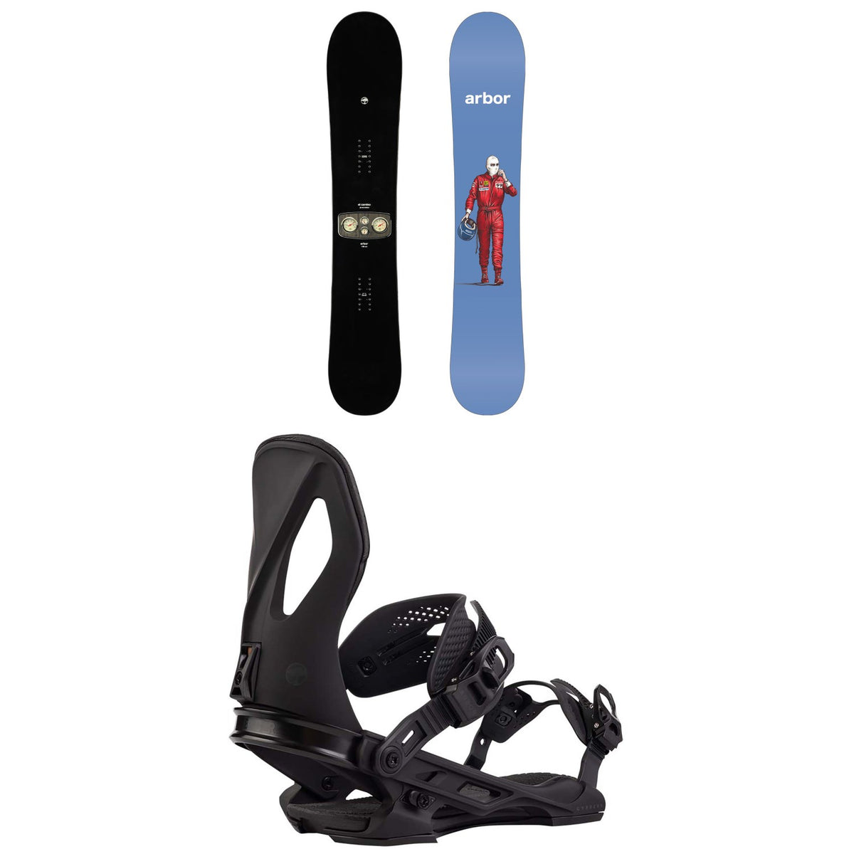 Arbor El Camino Snowboard + Cypress Snowboard Bindings 2026
