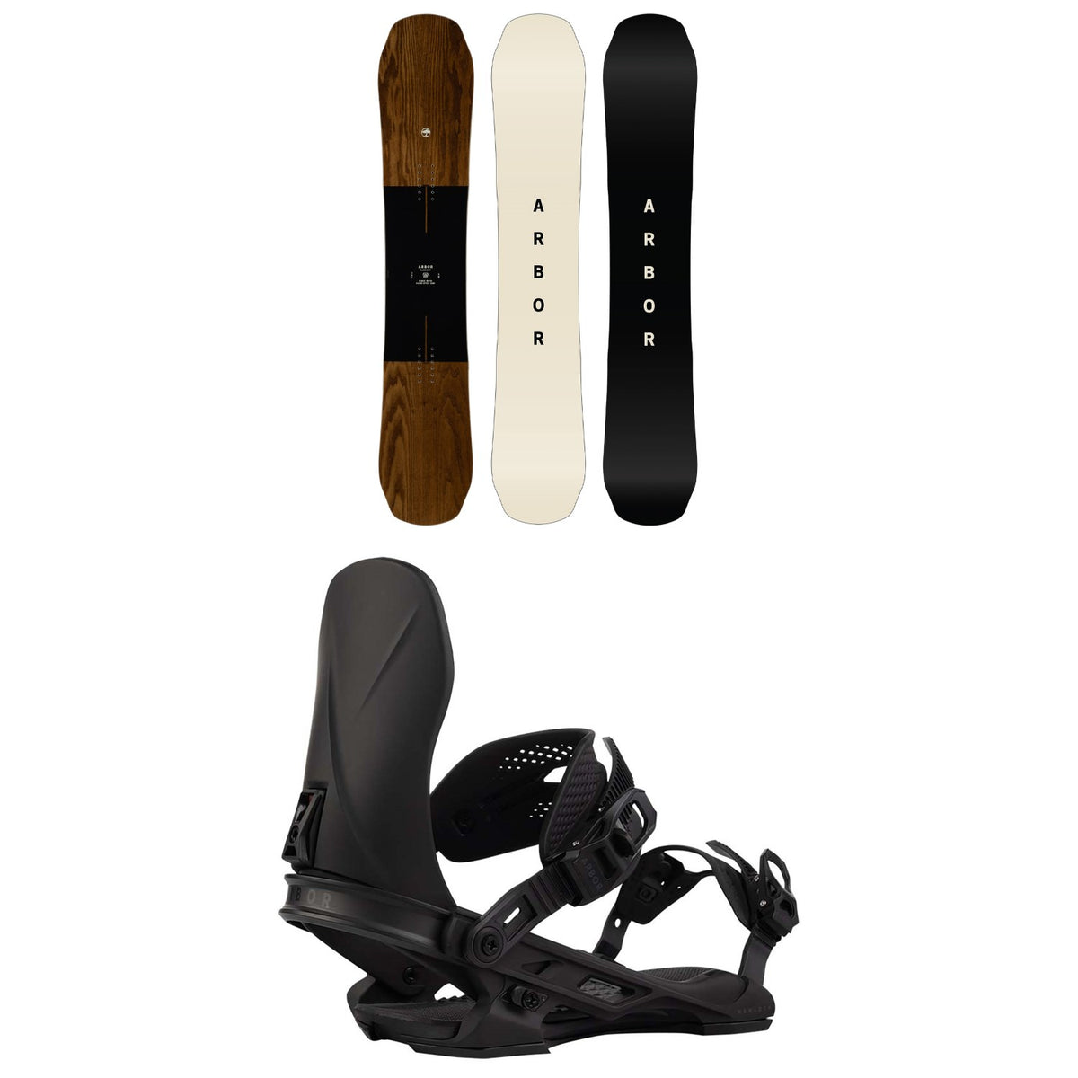 Arbor Element Snowboard + Hemlock Snowboard Bindings 2026
