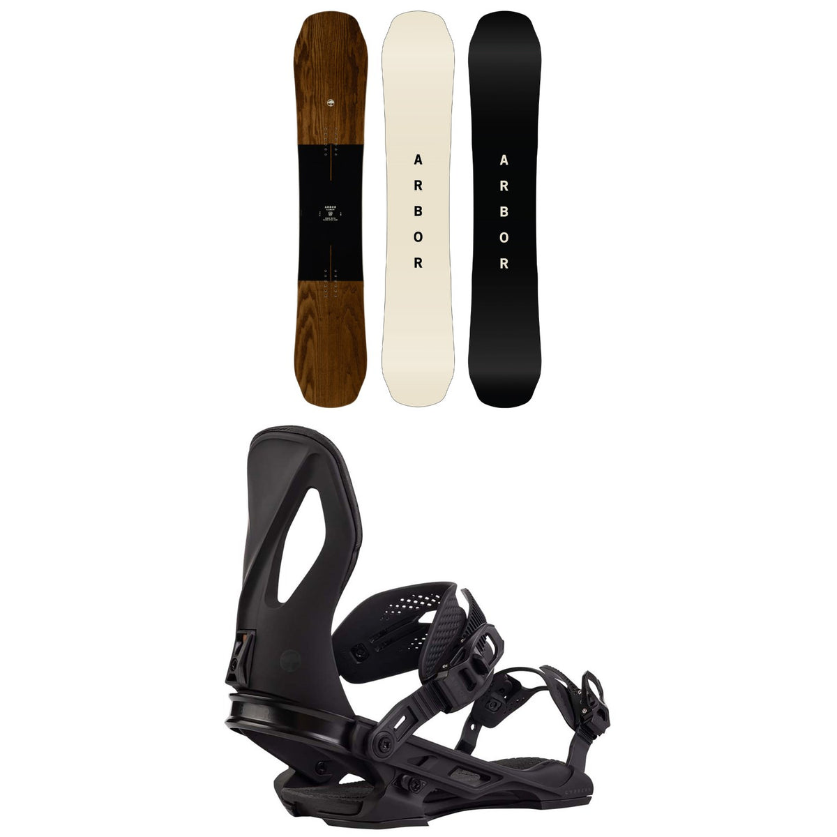 Arbor Element Snowboard + Cypress Snowboard Bindings 2026