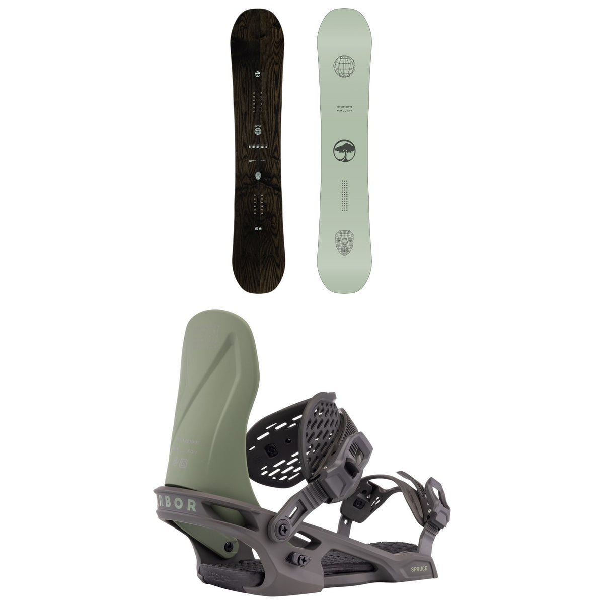 Arbor Formula Snowboard + Spruce Snowboard Bindings 2026