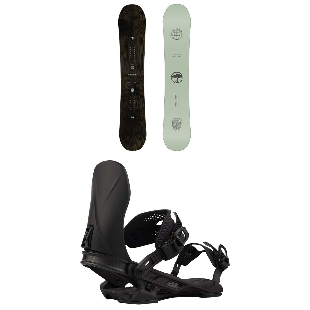 Arbor Formula Snowboard + Hemlock Snowboard Bindings 2026