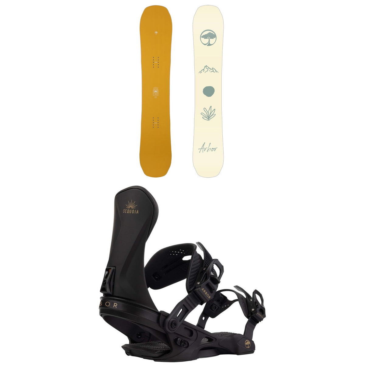 Arbor Swoon Decon Snowboard + Sequoia Snowboard Bindings - Women's 2026