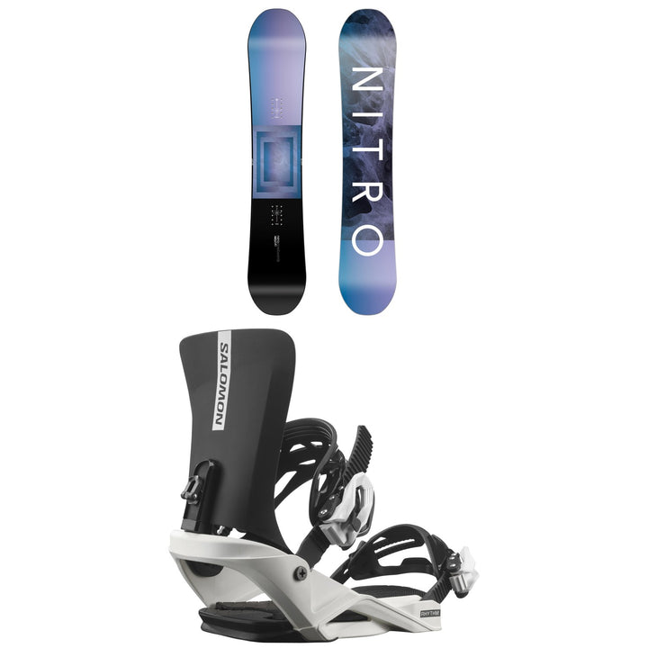 Nitro Arial Snowboard + Salomon Rhythm Jr Snowboard Bindings - Kids' 2026
