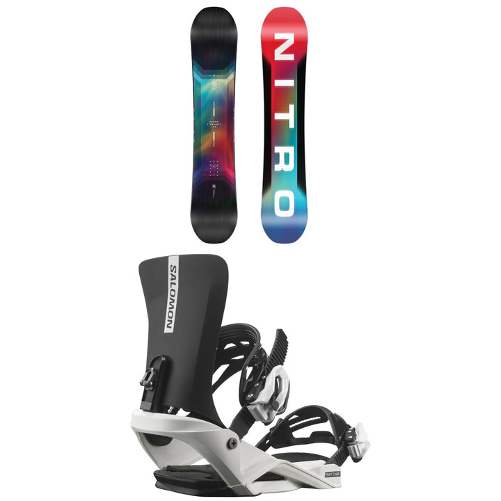 Nitro Future Team Snowboard + Salomon Rhythm Jr Snowboard Bindings - Kids' 2026