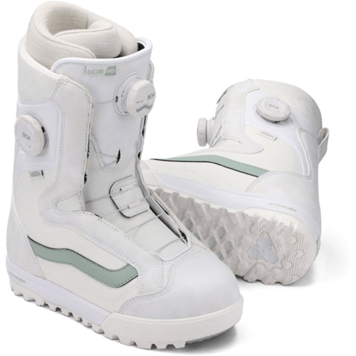 Vans Encore Pro Snowboard Boots - Women's 2026 30th Anniversary White/Gray Olive