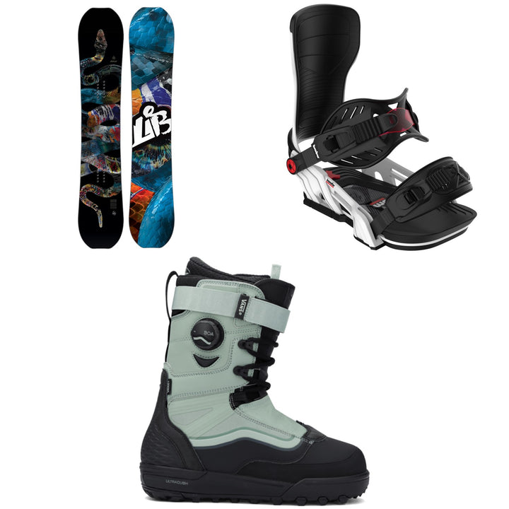 Lib Tech T. Rice Pro Snowboard + Bent Metal Transfer Snowboard Bindings + Vans Infuse Snowboard Boots 2026