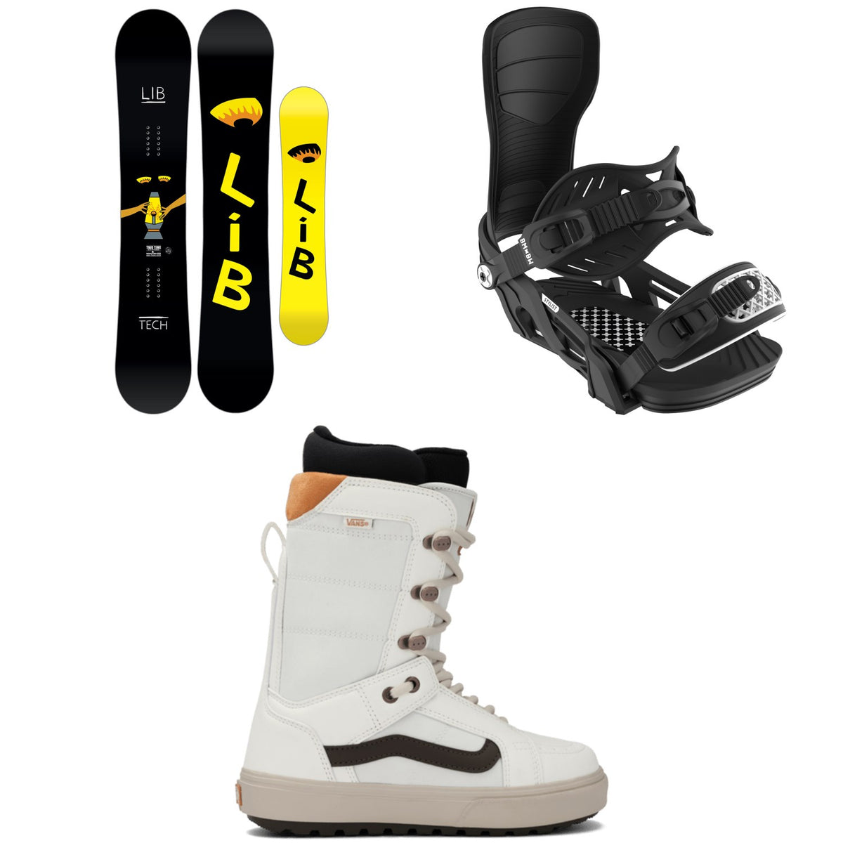 Lib Tech Two Time C3 Snowboard + Bent Metal Stylist Snowboard Bindings + Vans Hi Standard OG Snowboard Boots - Women's 2026