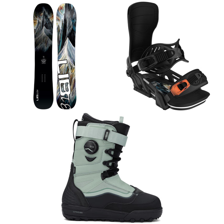 Lib Tech Dynamo C3 Snowboard + Bent Metal Transfer Snowboard Bindings + Vans Infuse Snowboard Boots 2026