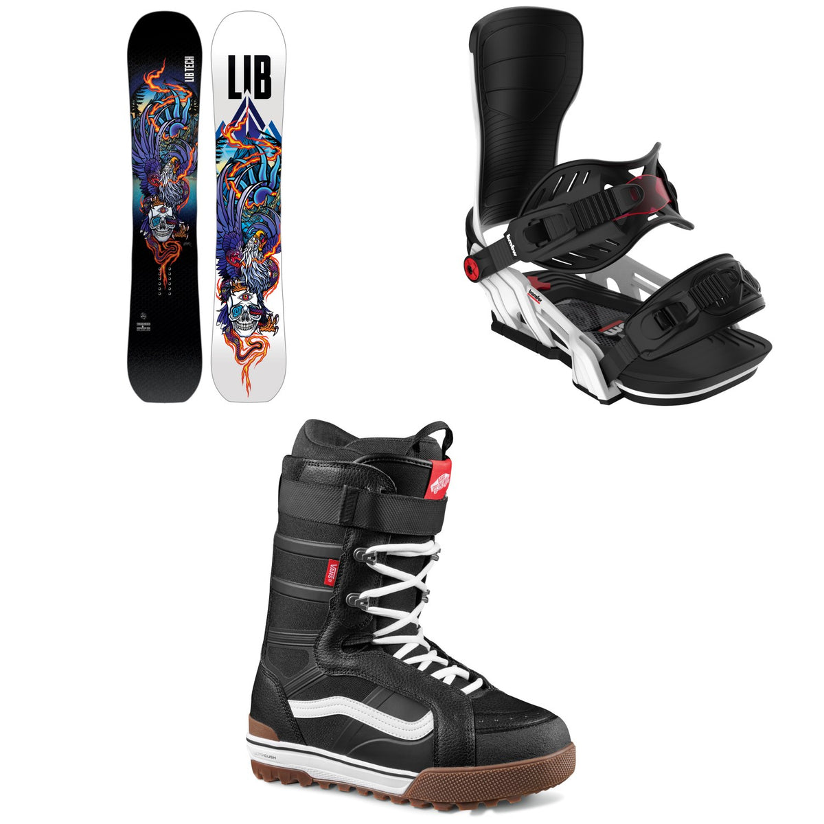 Lib Tech Terrain Wrecker C2X Snowboard + Bent Metal Transfer Snowboard Bindings + Vans Hi-Standard Pro Snowboard Boots 2026