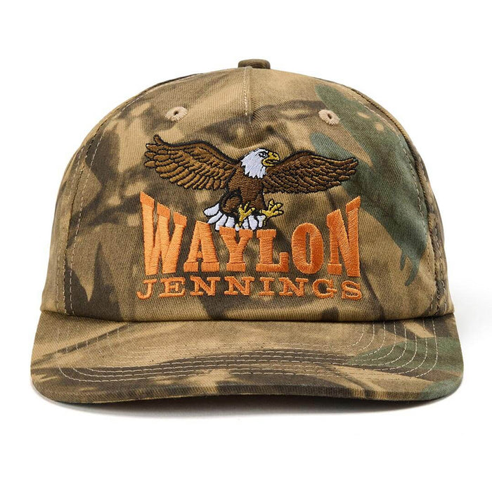 Seager x Waylon Jennings The Eagle Snapback Hat Real Camo