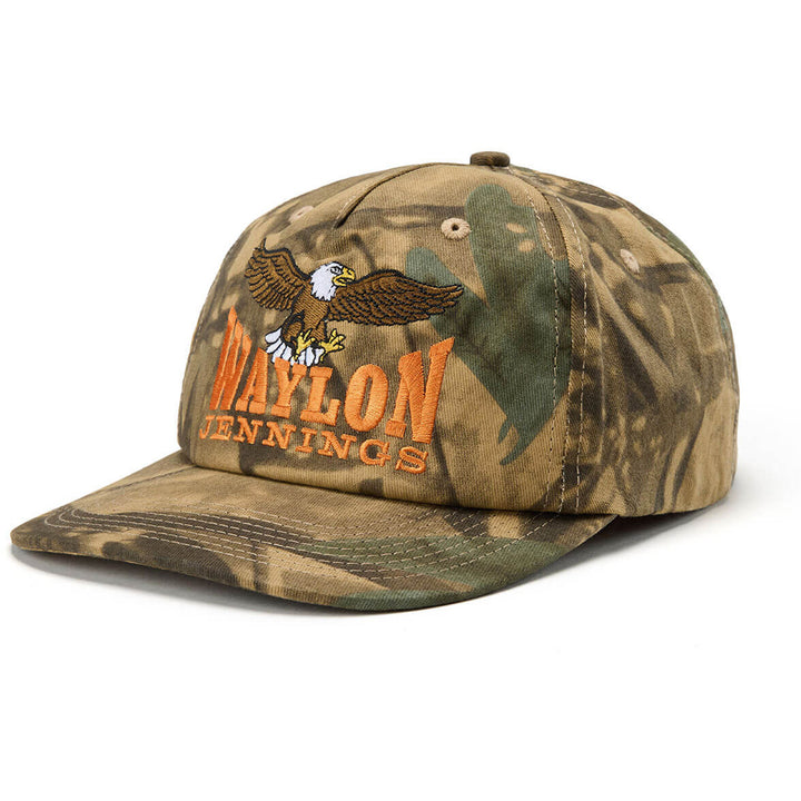 Seager x Waylon Jennings The Eagle Snapback Hat Real Camo