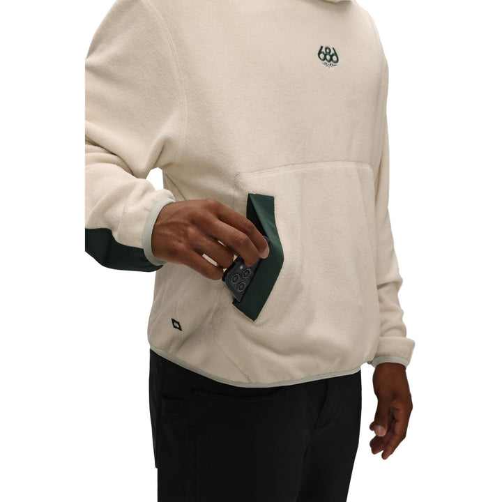 686 Clava Fleece Hoodie - Men's Limestone