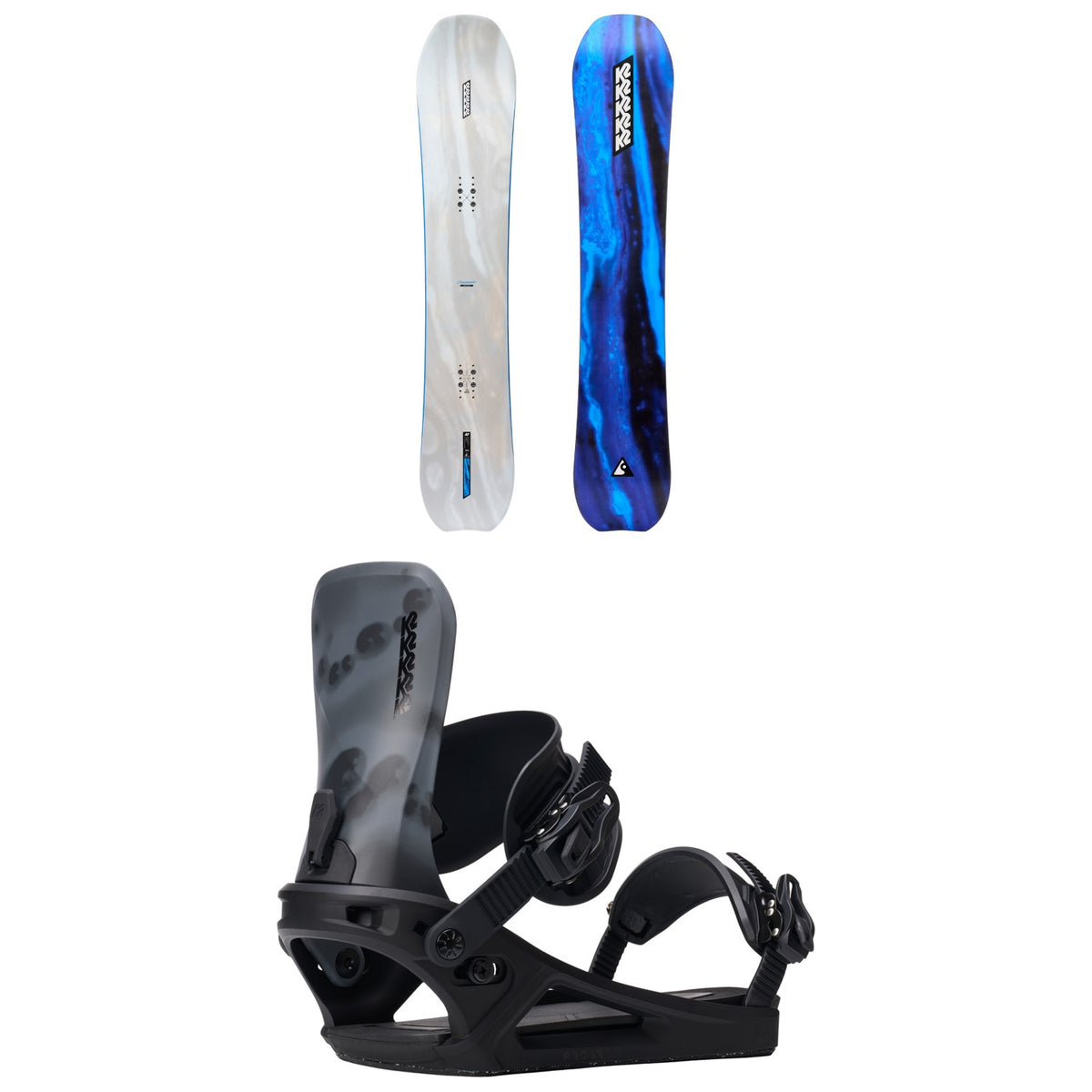 K2 Commonwealth Snowboard + Program Snowboard Bindings 2026