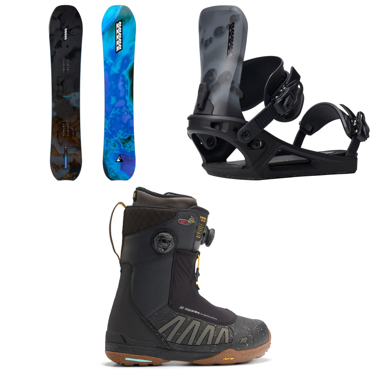 K2 Passport Snowboard + Program Snowboard Bindings + Orton Snowboard Boots 2026