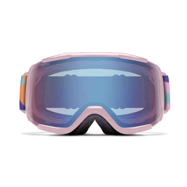 Smith Grom Goggle Carnation Puzzle / Blue Sensor Mirror