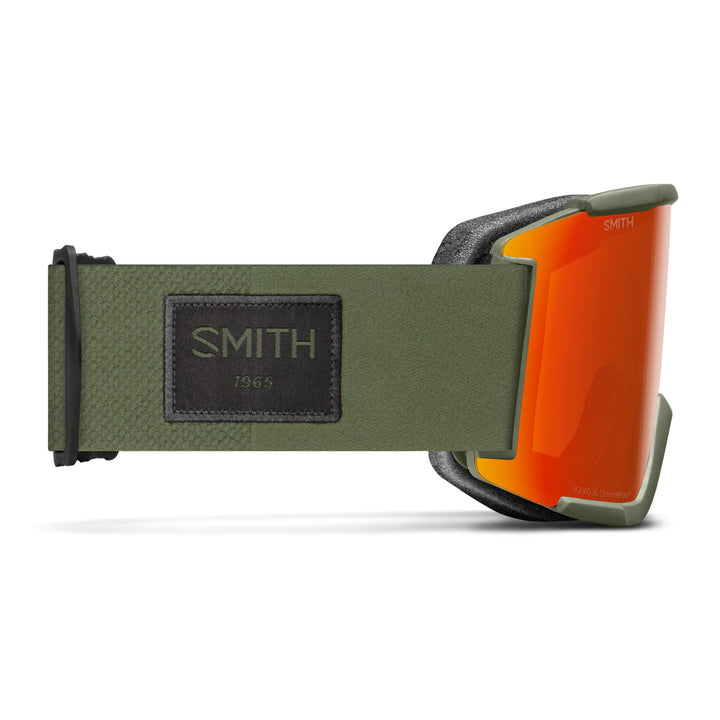 Smith Squad XL Goggles Fatigue Green/ChromaPop Everyday Red Mirror+ChromaPop Storm Yellow Flash