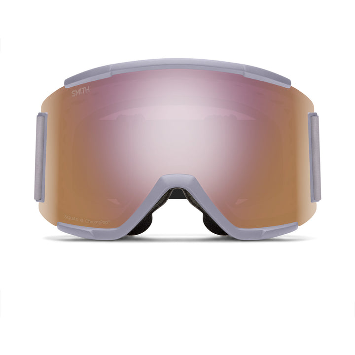 Smith Squad XL Low Bridge Fit Goggles Lunar Fog/ChromaPop Everyday Rose Gold Mirror+Chromapop Storm Rose Flash