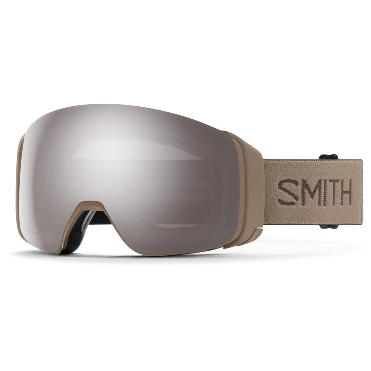 Smith 4D MAG Low Bridge Fit Goggles Bandit/ChromaPop Sun Platinum Mirror+Chromapop Storm Blue Sensor Mirror
