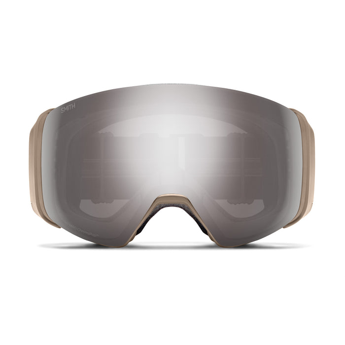 Smith 4D MAG Low Bridge Fit Goggles Bandit/ChromaPop Sun Platinum Mirror+Chromapop Storm Blue Sensor Mirror