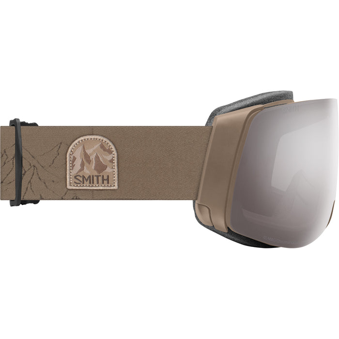 Smith 4D MAG Low Bridge Fit Goggles Bandit/ChromaPop Sun Platinum Mirror+Chromapop Storm Blue Sensor Mirror