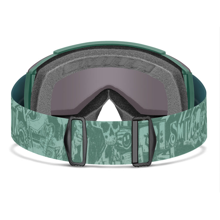 Smith Squad Low Bridge Fit Goggles Cactus Zine/ChromaPop Sun Black Gold Mirror+Clear