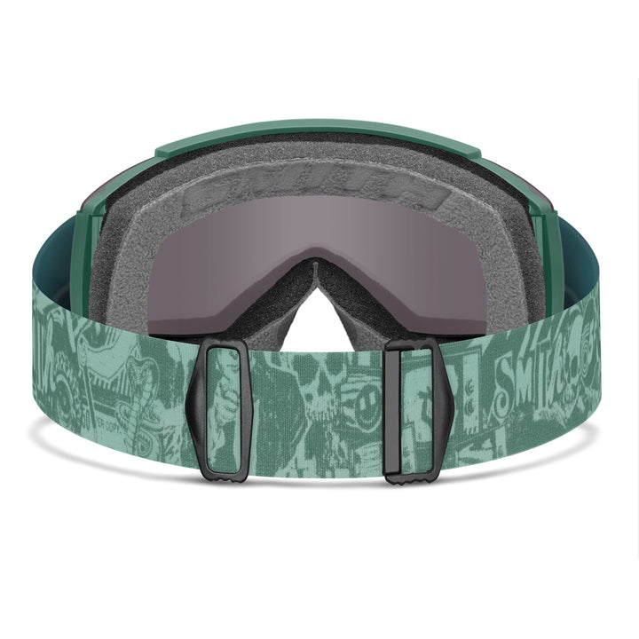 Smith Squad Low Bridge Fit Goggles Cactus Zine/ChromaPop Sun Black Gold Mirror+Clear