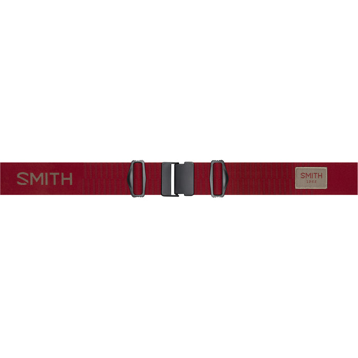 Smith Squad MAG Low Bridge Fit Goggles Ironwood/ChromaPop Everyday Red Mirror+Chromapop Storm Yellow Flash