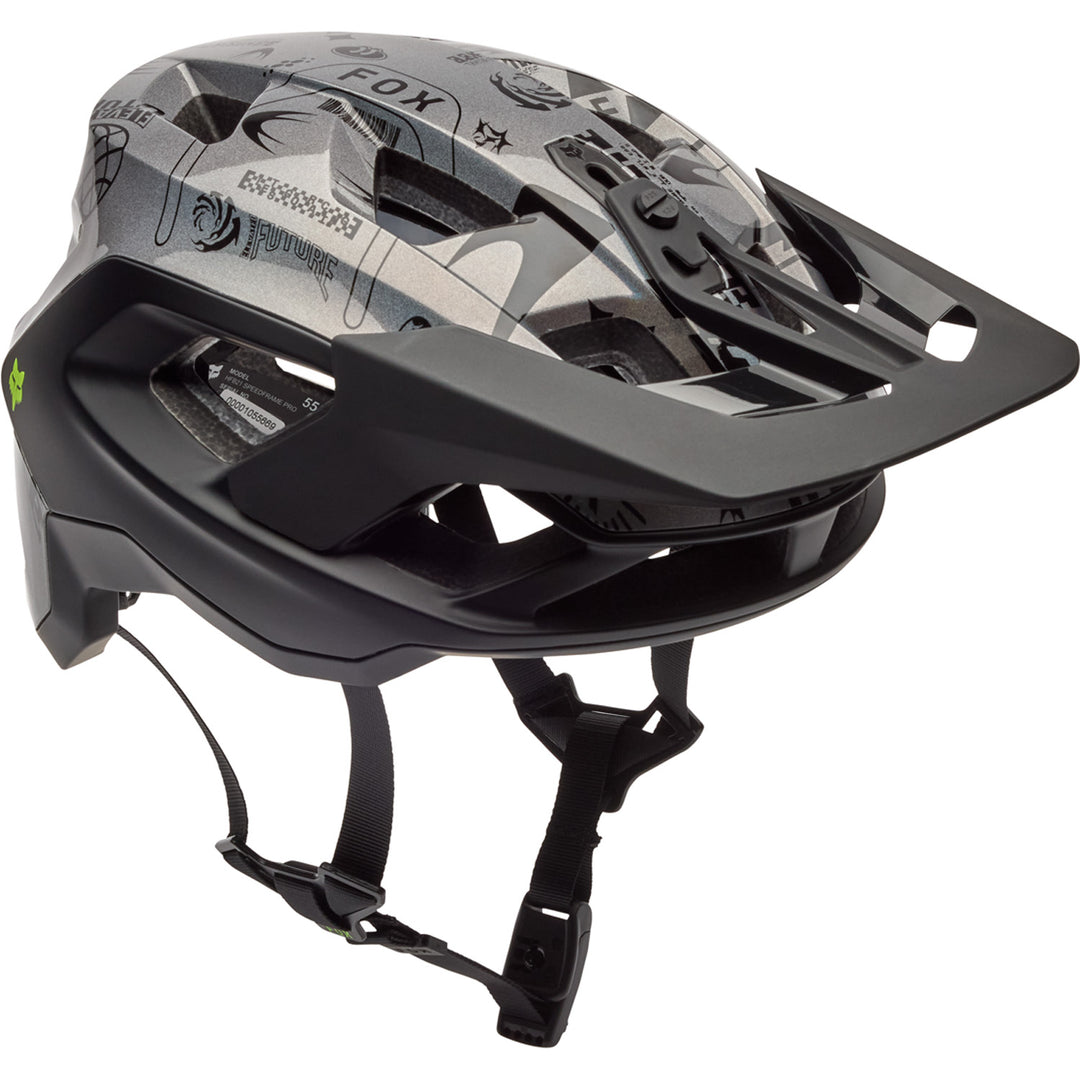 bike helmet of the future Fox Racing Speedframe Pro Lunar SE Helmet, Black / S
