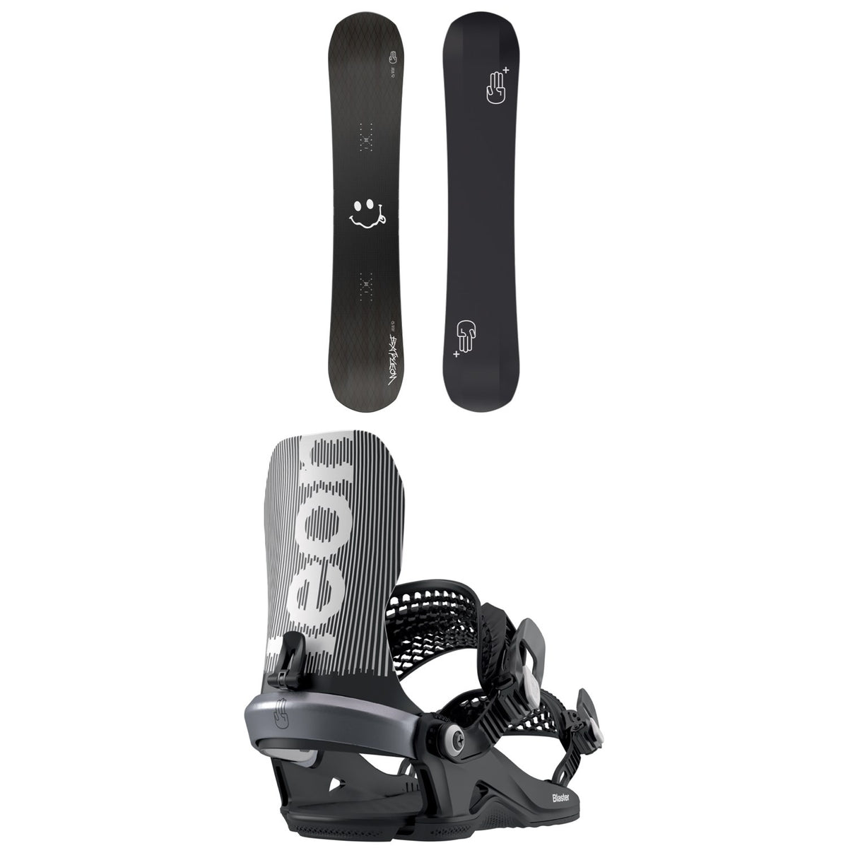 Bataleon Evil Twin+ Snowboard + Blaster HW Snowboard Bindings 2026
