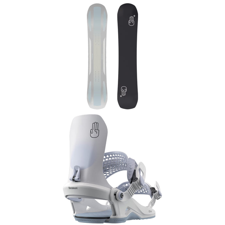 Bataleon Push Up+ Snowboard + Etna HW Snowboard Bindings - Women's 2026