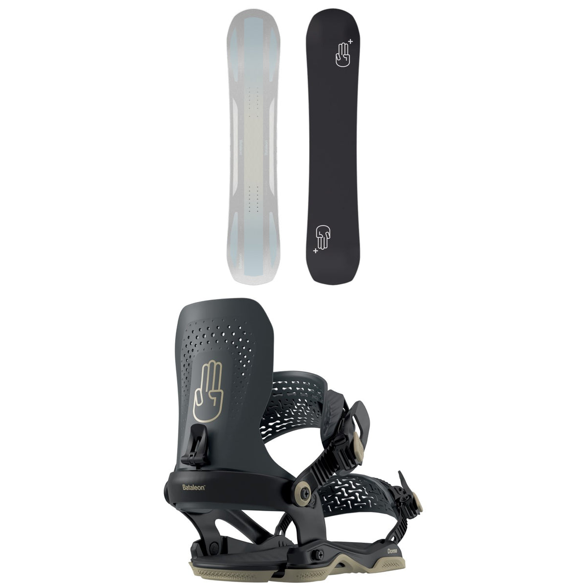 Bataleon Push Up+ Snowboard + Donna AW Snowboard Bindings - Women's 2026