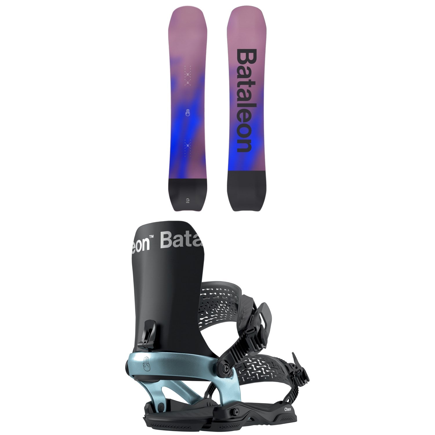 Bataleon Whatever Snowboard + Chaos AW Snowboard Bindings 2026 – evo